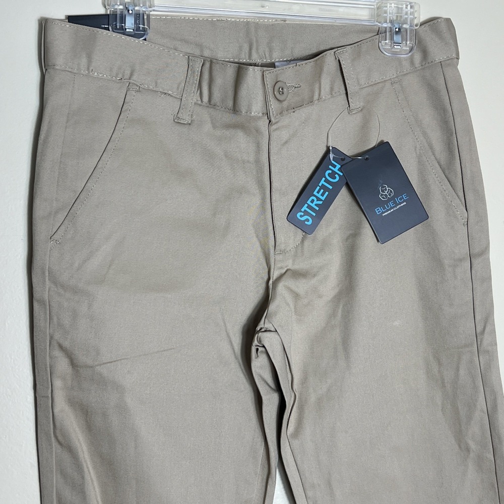 NEW BLUE ICE KHAKI STRETCH PANT - SIZE: MEN 30 -‎ KHAKI
